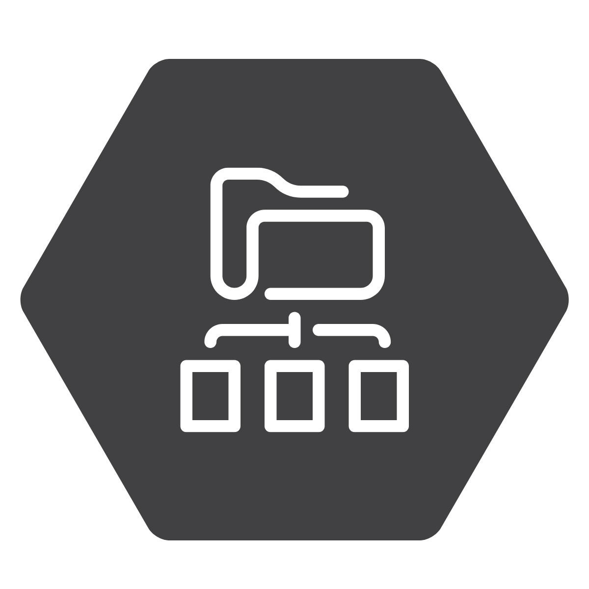 Folder icon with system