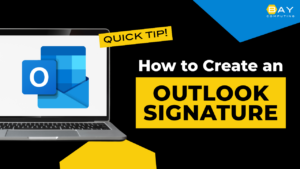 Thumbnail image that says How to Create an Outlook Signature