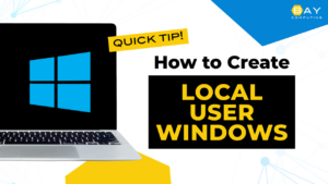 Thumbnail image that says How to Create a Local User on Windows