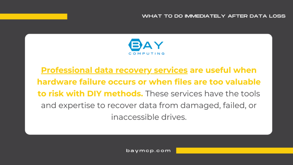 Consult Professional Data Recovery Services