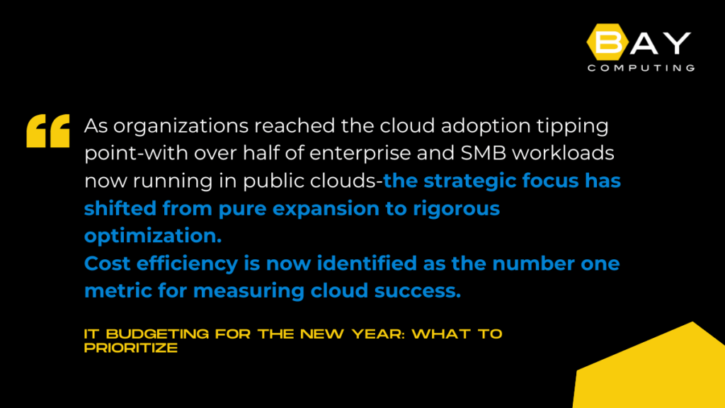 IT budgeting for the new yearr: Cost efficiency