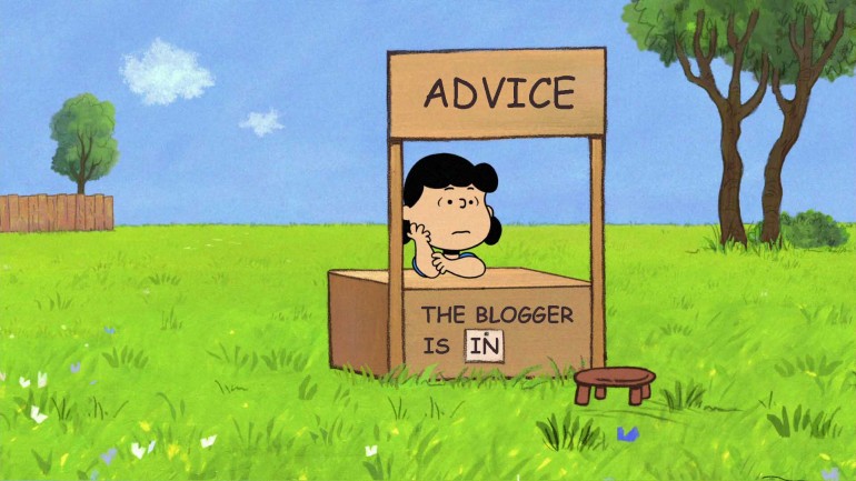 Peanuts_Advice_The_Blogger_Is_In